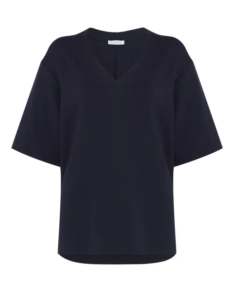 Gloria Coelho Top mit V-Ausschnitt - Blau Blau