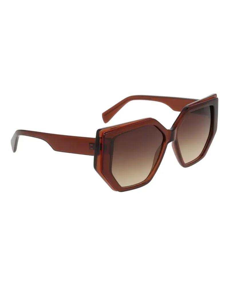 Liu Jo geometric-frame sunglasses - Braun Braun