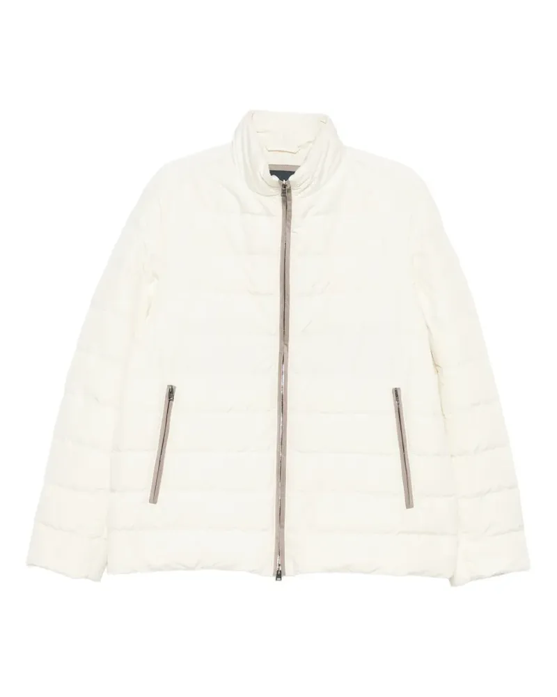 Herno Gesteppte Jacke mit Stehkragen - Weiß Weiß