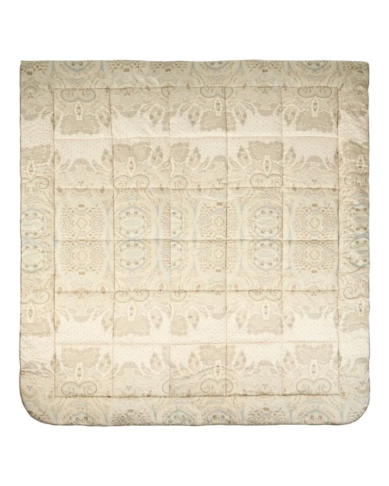 Etro Steppdecke mit Medaillon (270cm x 270cm) - Nude Nude