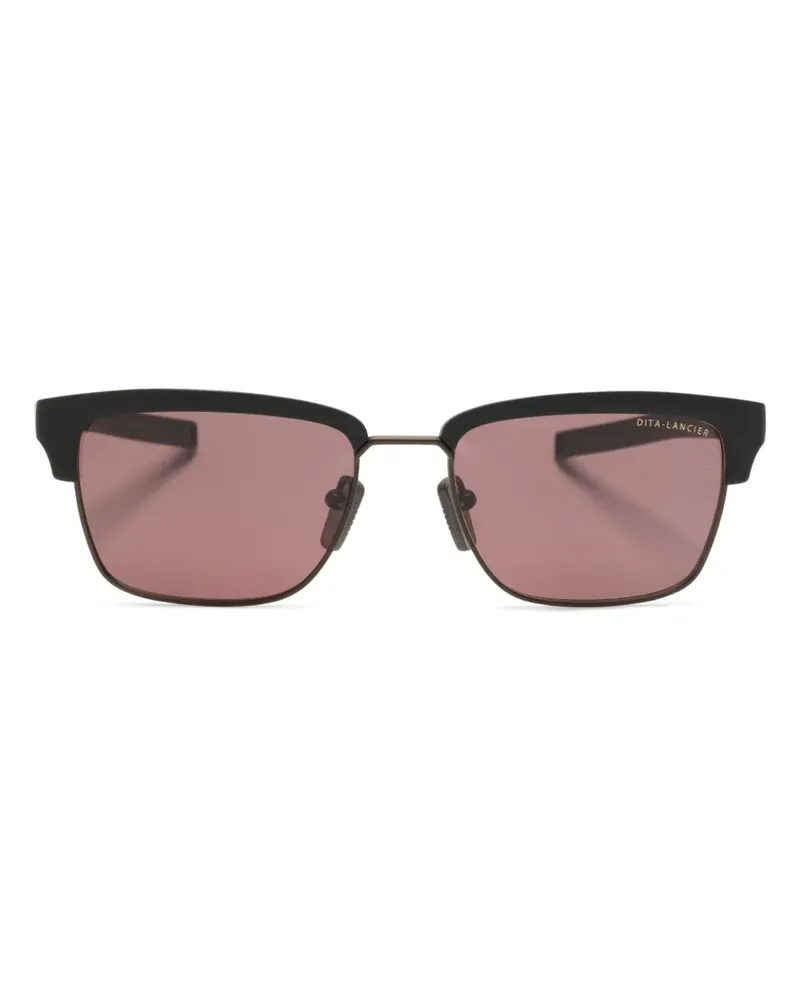 DITA DLS-416 Sonnenbrille mit eckigem Gestell - Schwarz Schwarz