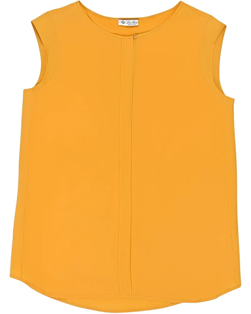 Loro Piana Top mit rundem Ausschnitt - Orange Orange