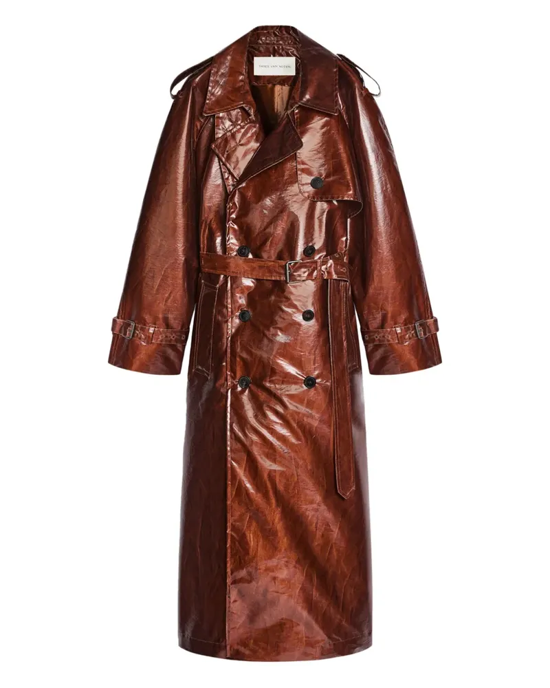 Dries van Noten Wasserabweisender Trenchcoat - Braun Braun
