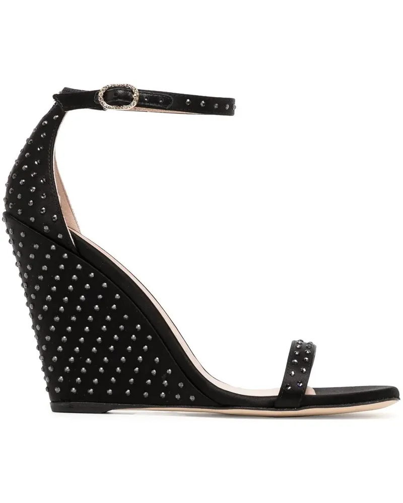 Stuart Weitzman Nudistshine Sandalen 100mm - Schwarz Schwarz