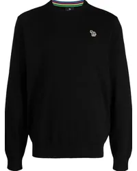 Paul Smith Pullover mit Zebra-Patch Schwarz