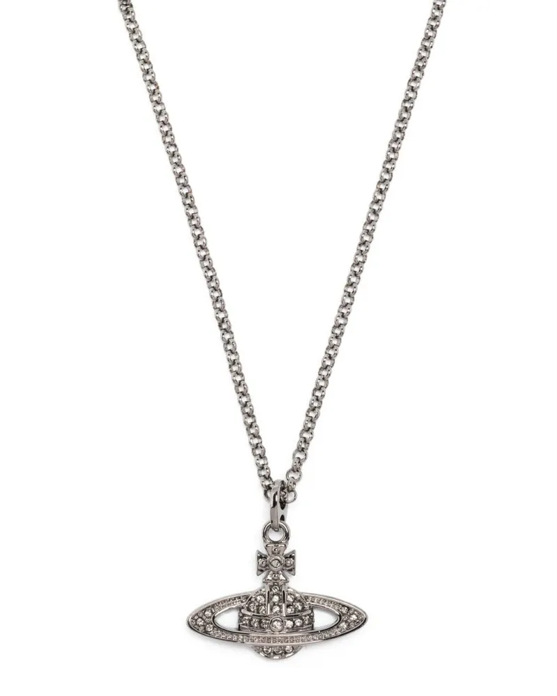 Vivienne Westwood Halskette mit Orb-Anhänger - Silber Silber