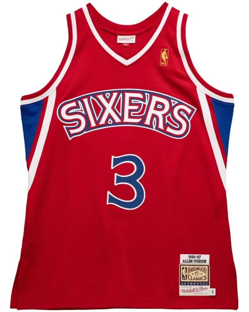 Mitchell & Ness NBA Philadelphia 76ers 96 Allen Iverson Trikot - Rot Rot