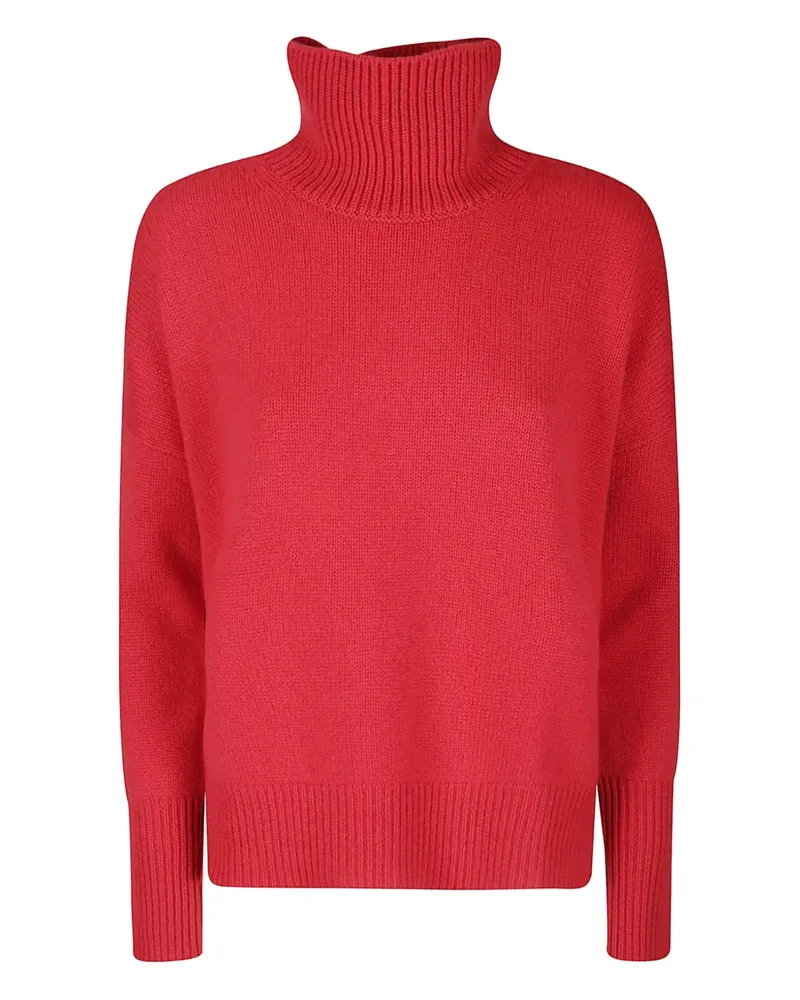 Lisa Yang Heidi Kaschmirpullover mit Rollkragen - Rot Rot