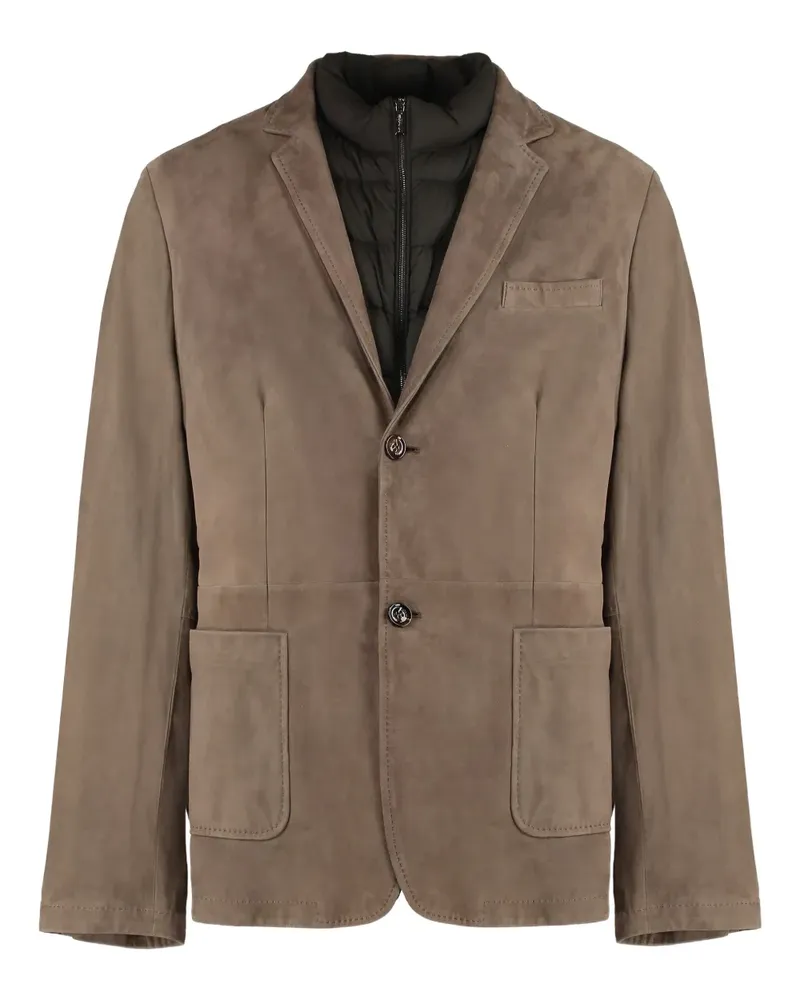 MOORER Jacke aus Wildleder - Braun Braun