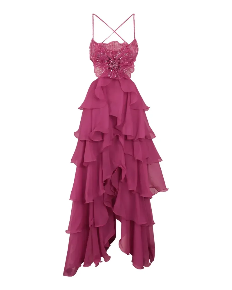 Pat Bo Kleid mit Perlen - Rosa Rosa