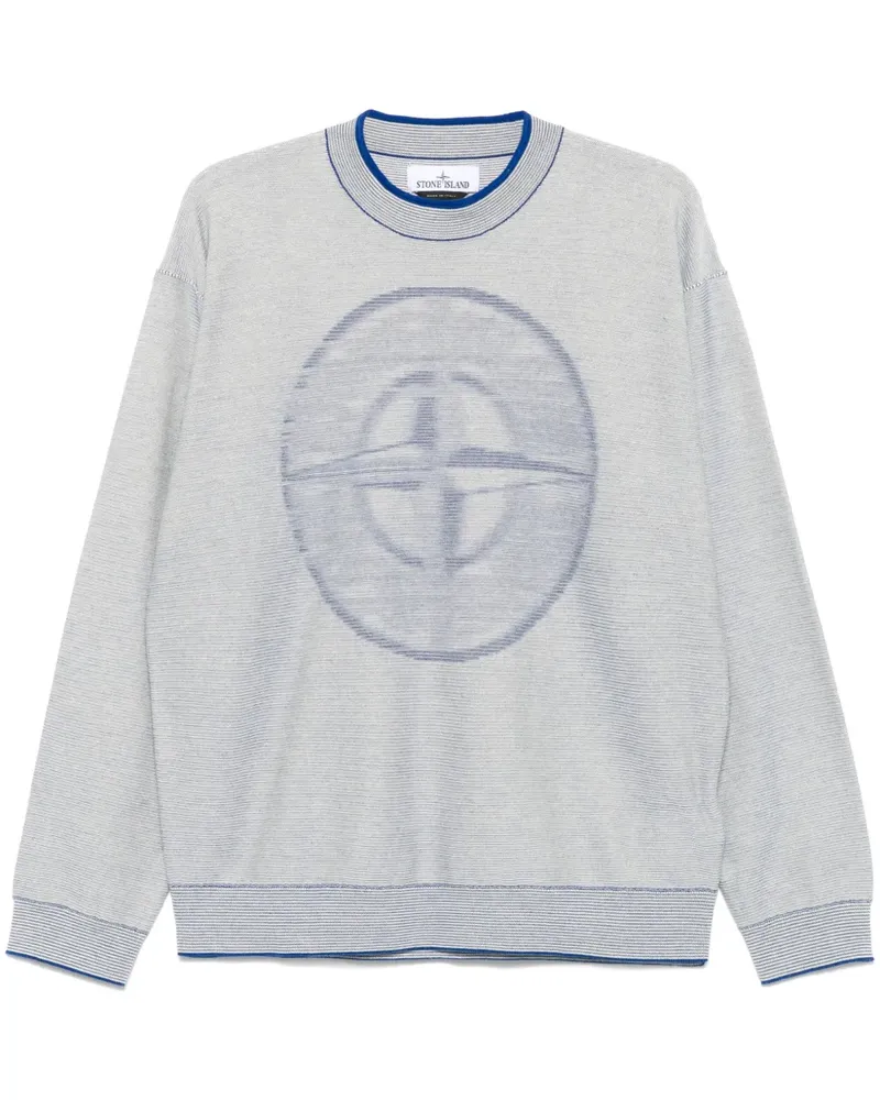 Stone Island Pullover mit Kompass - Blau Blau