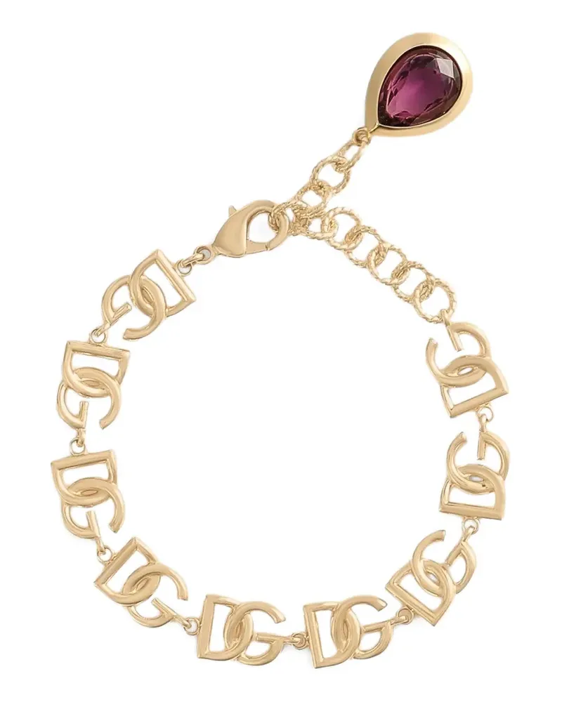 Dolce & Gabbana Armband mit Logo-Schild - Gold Gold