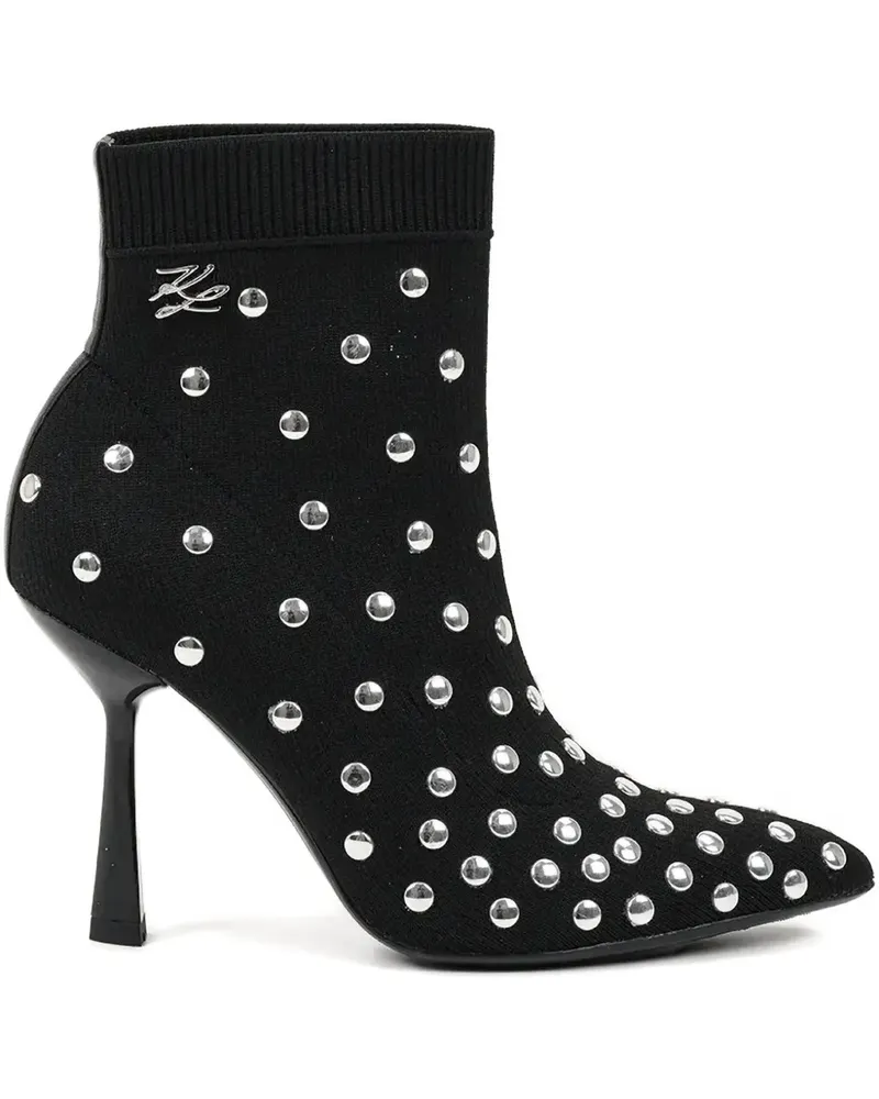 Karl Lagerfeld Pandara Stiefel 100mm - Schwarz Schwarz