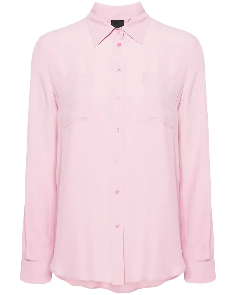 Pinko Hemd Krepphemd - Rosa Rosa