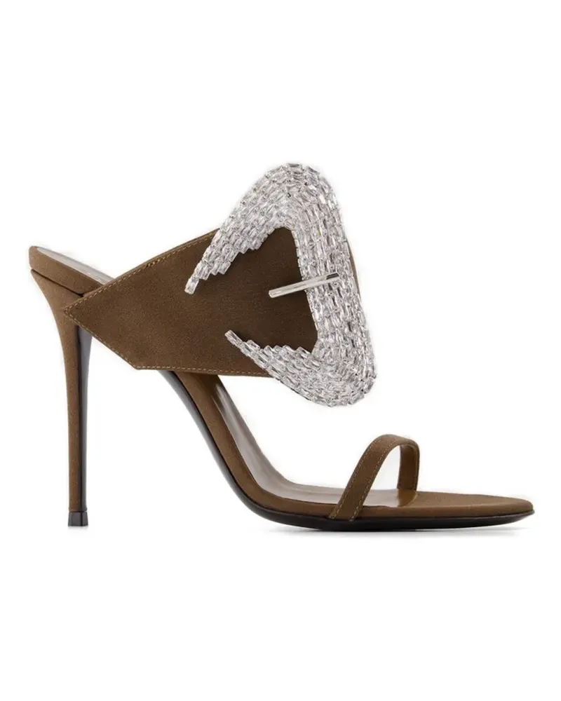 Giuseppe Zanotti Ludhovica embellished sandals - Braun Braun