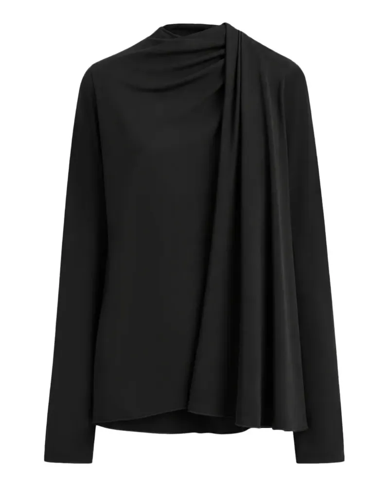 Totême Asymmetrische Bluse - Schwarz Schwarz