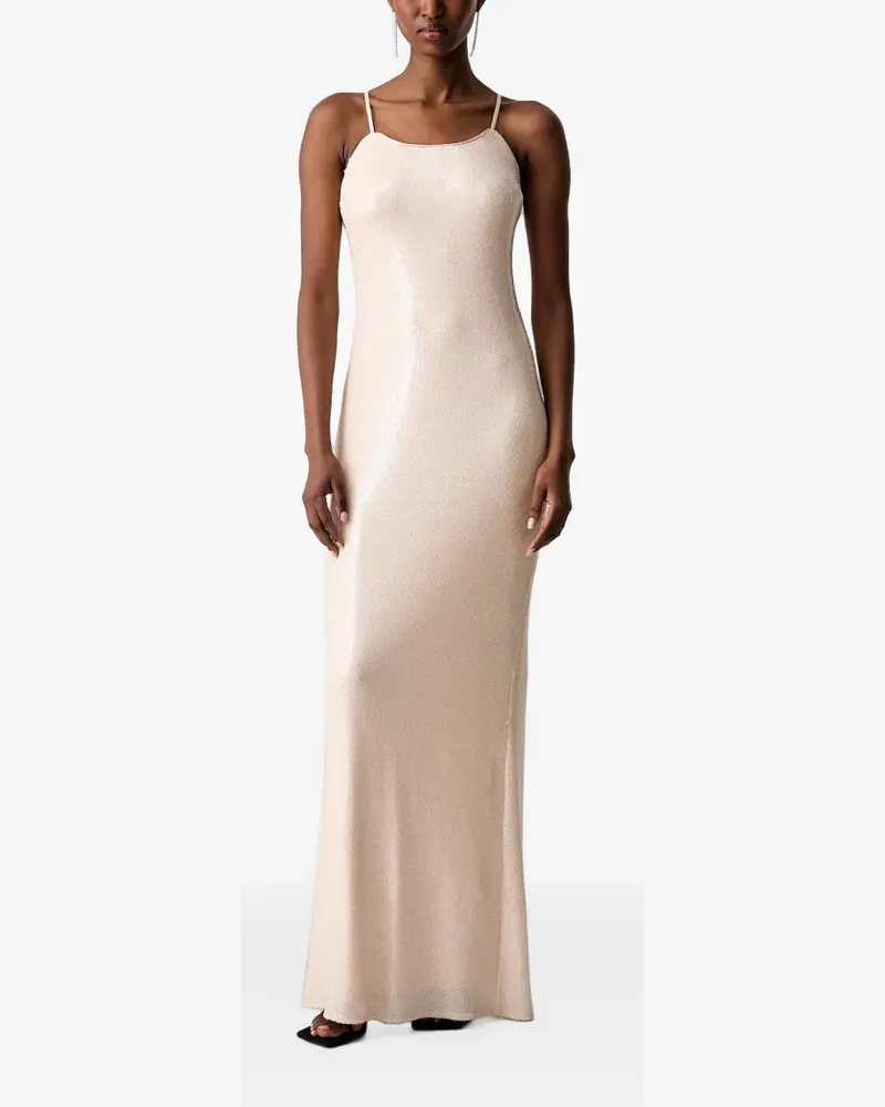 Patrizia Pepe sequin-embellished maxi dress - Rosa Rosa