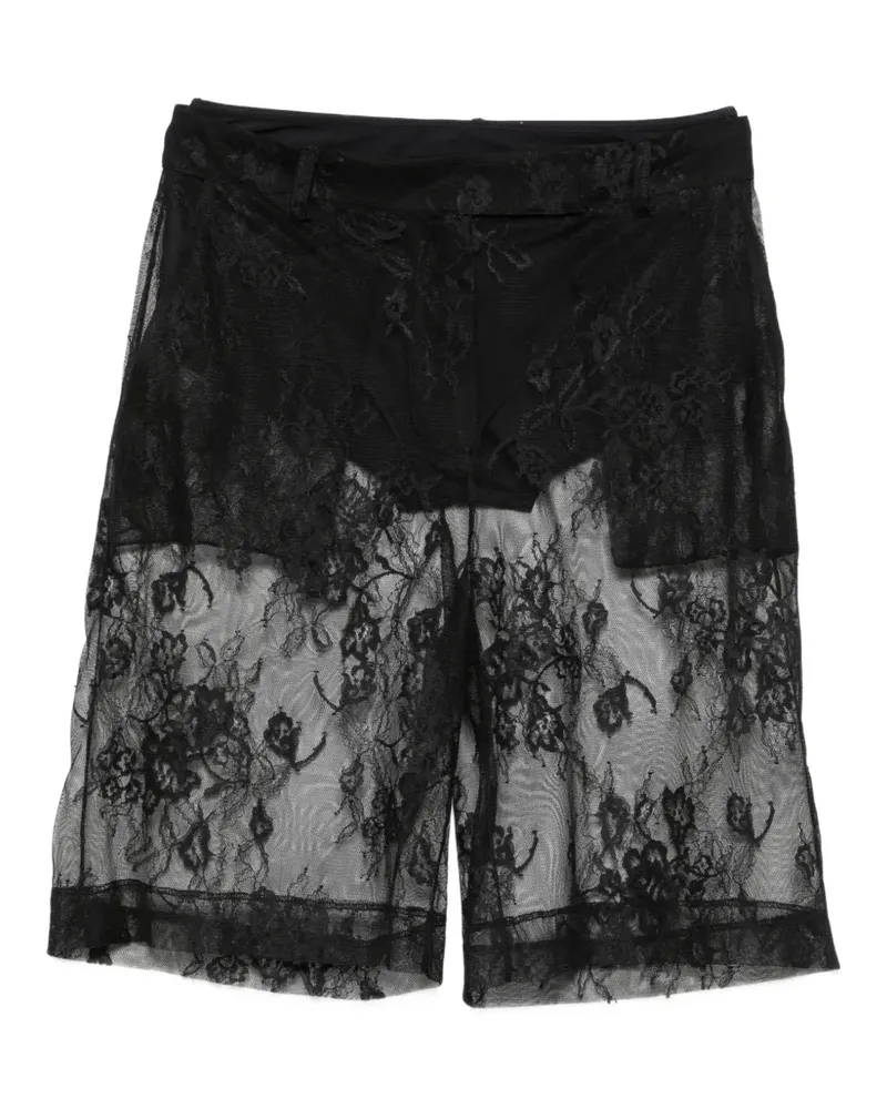 Patrizia Pepe lace bermuda shorts - Schwarz Schwarz