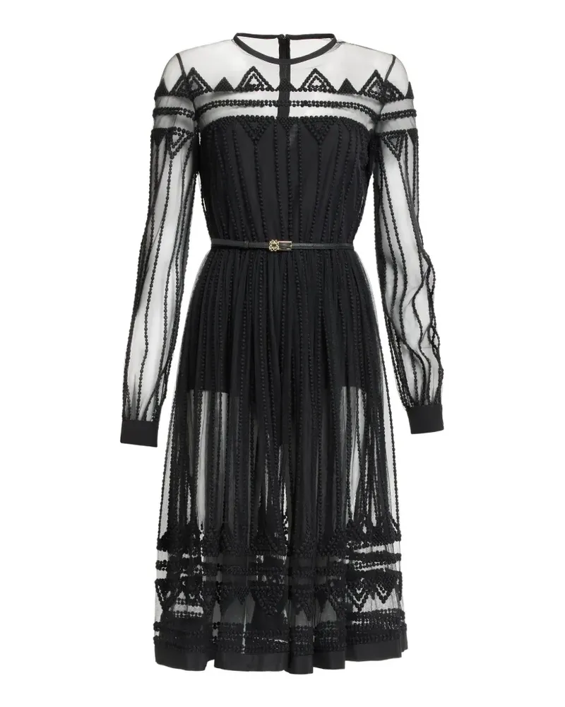 Elie Saab Kleid mit Pailletten - Schwarz Schwarz