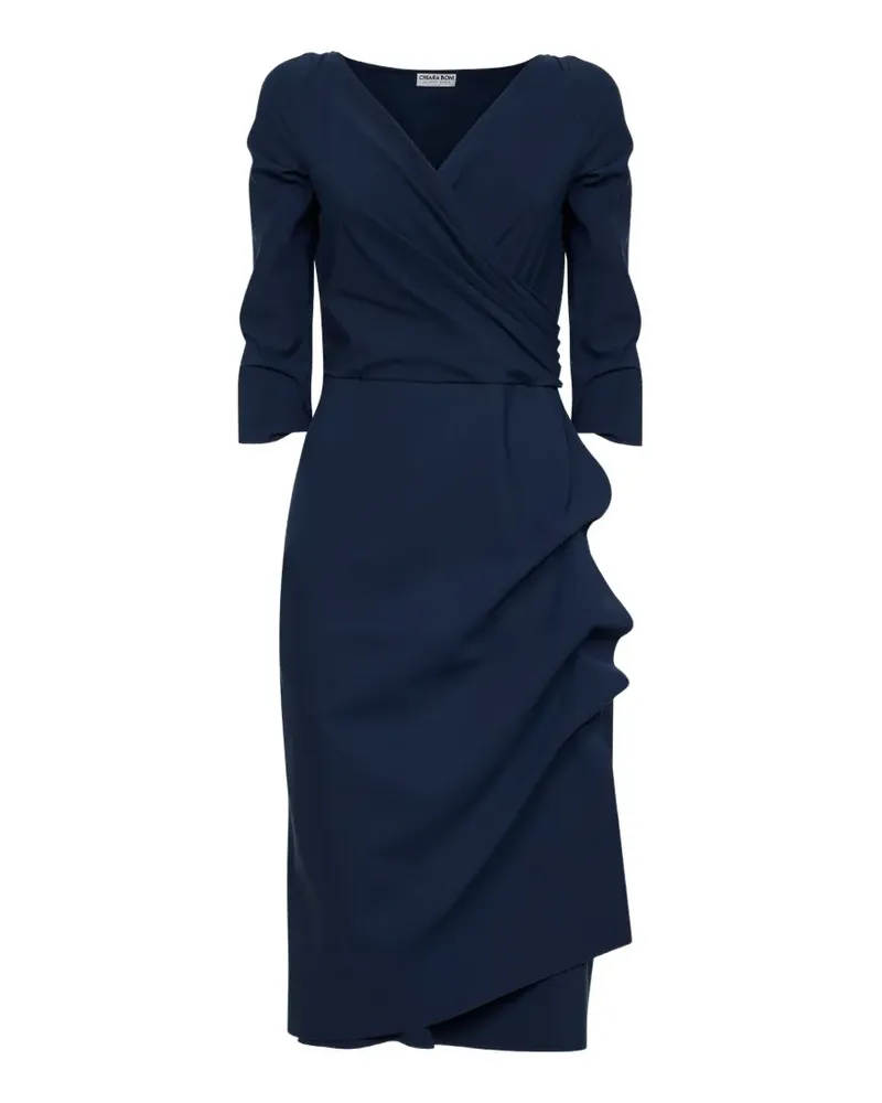 Chiara Boni wrap midi dress - Blau Blau
