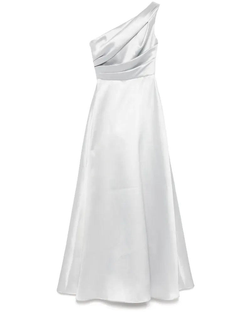 Amsale Asymmetrisches Mikado-Abendkleid - Grau Grau