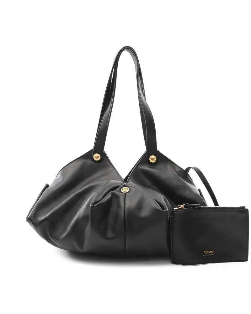 Versace Protea Schultertasche - Schwarz Schwarz