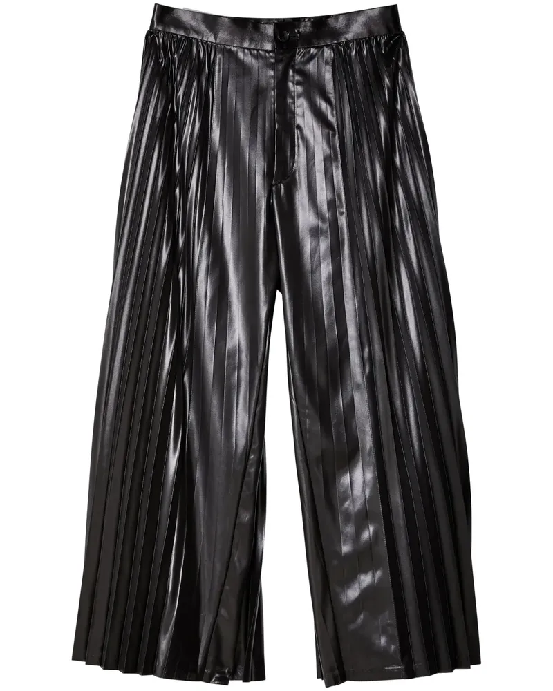 Junya Watanabe Cropped-Hose mit Bundfalten - Schwarz Schwarz