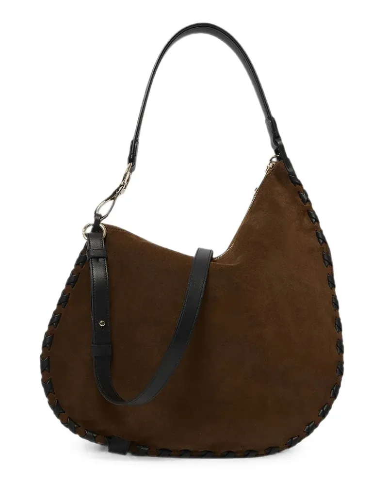 Orciani medium Chaos whipstitch leather tote bag - Braun Braun
