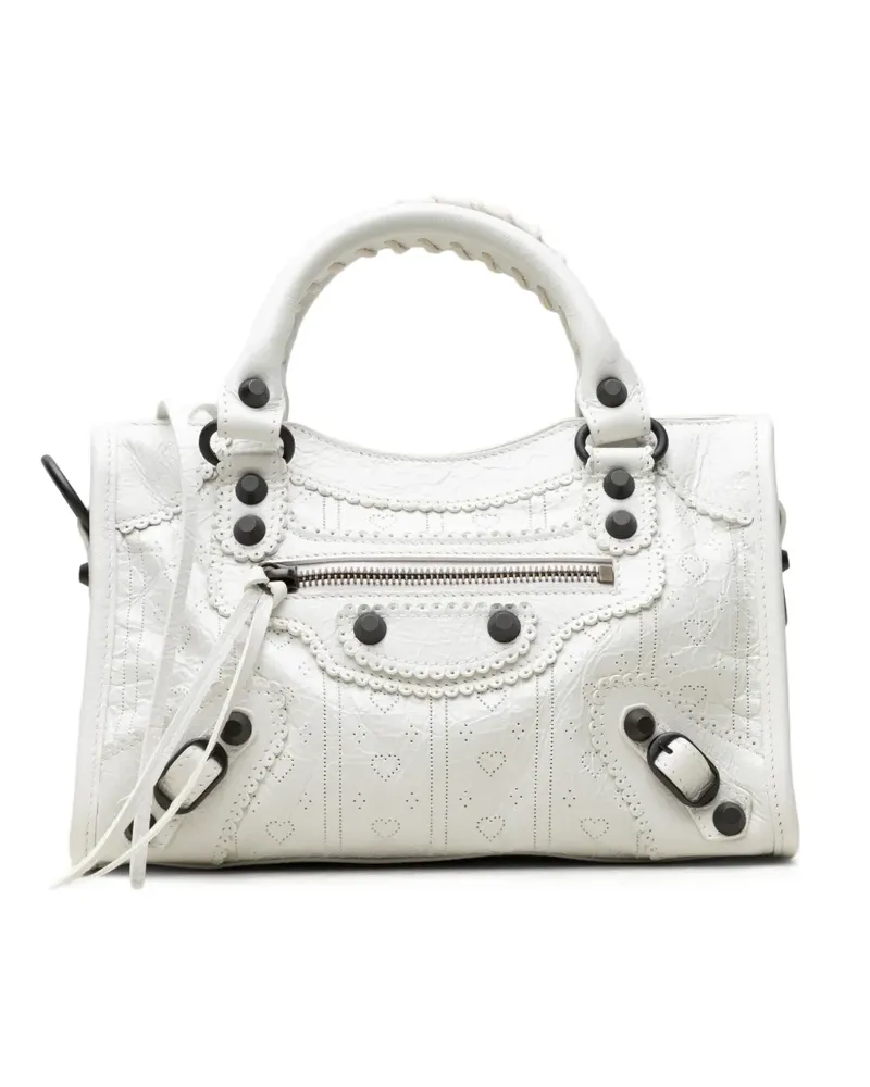 Balenciaga mini City tote bag - Weiß Weiß
