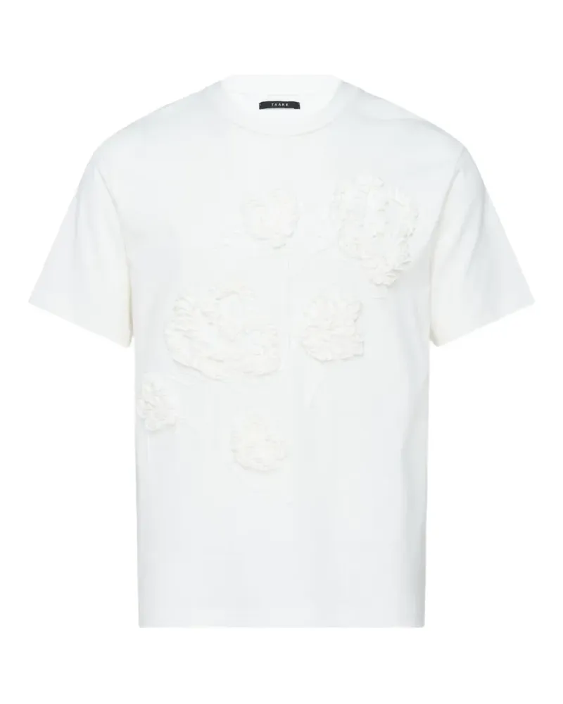 TAAKK appliqué-detailing T-shirt - Weiß Weiß