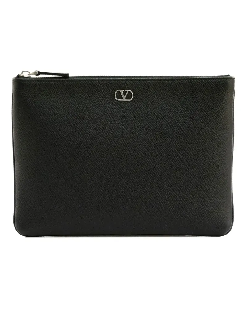 Valentino Garavani VLogo Signature Clutch - Schwarz Schwarz