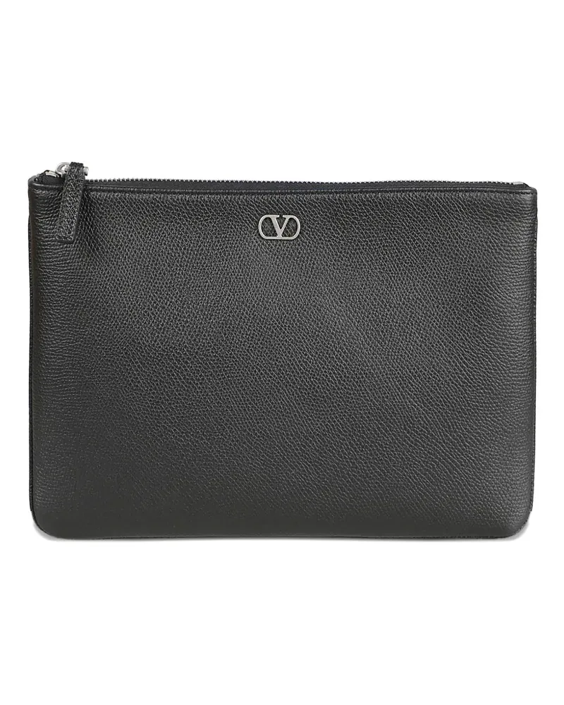 Valentino Garavani VLogo Signature Clutch - Schwarz Schwarz