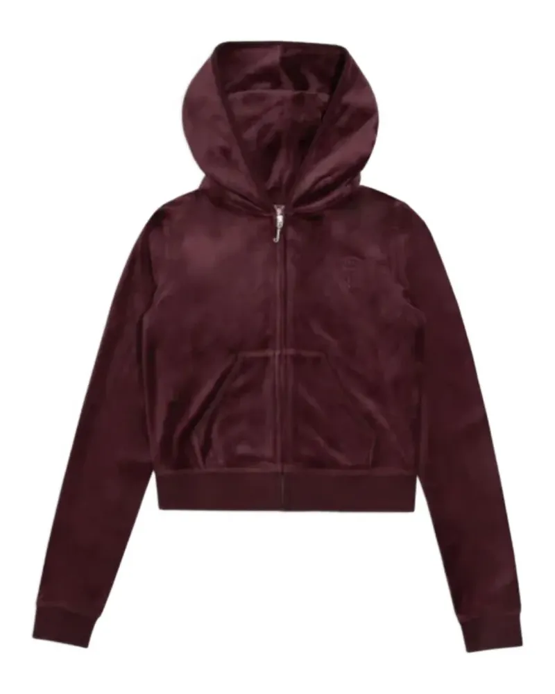Juicy Couture Heritage Hoodie aus Velours - Rot Rot