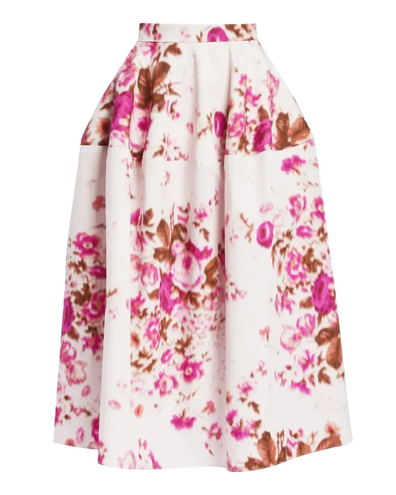 Erdem Rock mit Blumenmuster - Nude Nude