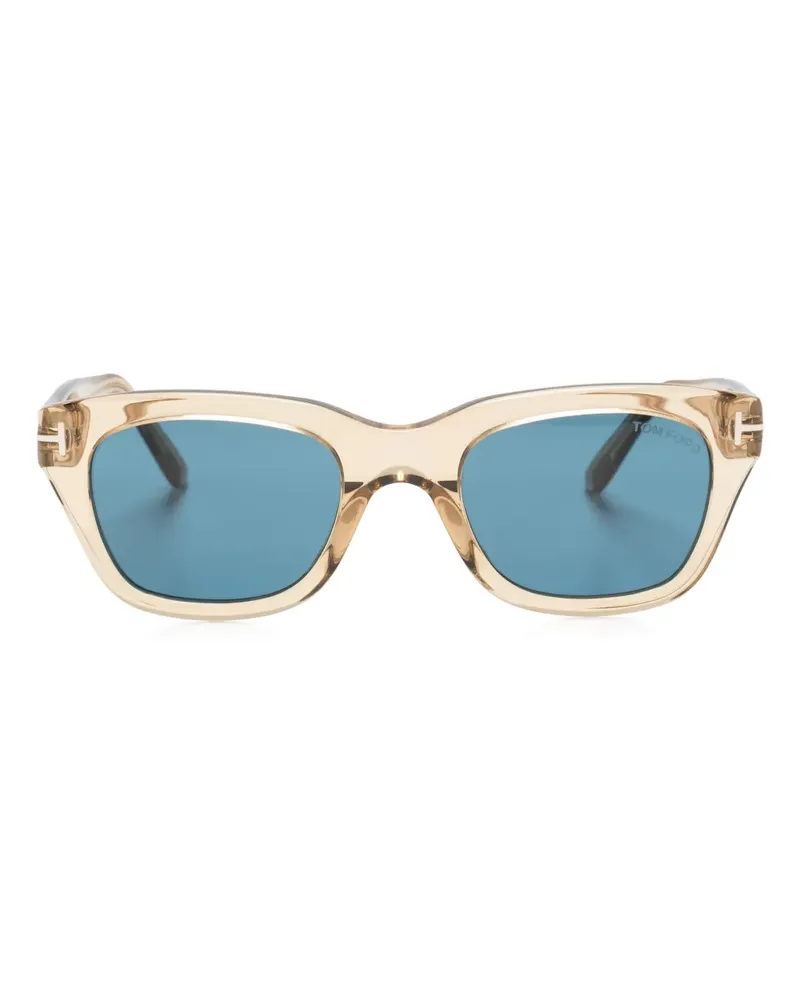 Tom Ford Snowdon Sonnenbrille mit eckigem Gestell - Nude Nude