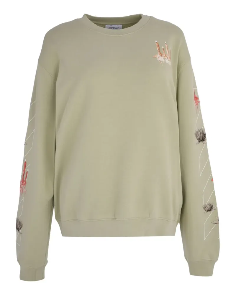 OFF-WHITE Candles Arrow crew-neck sweatshirt - Grün Grün