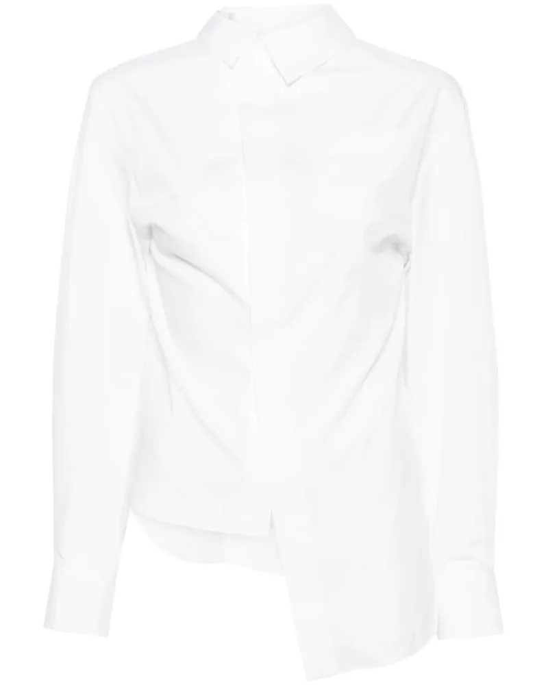 Sacai Asymmetrisches Hemd - Weiß Weiß