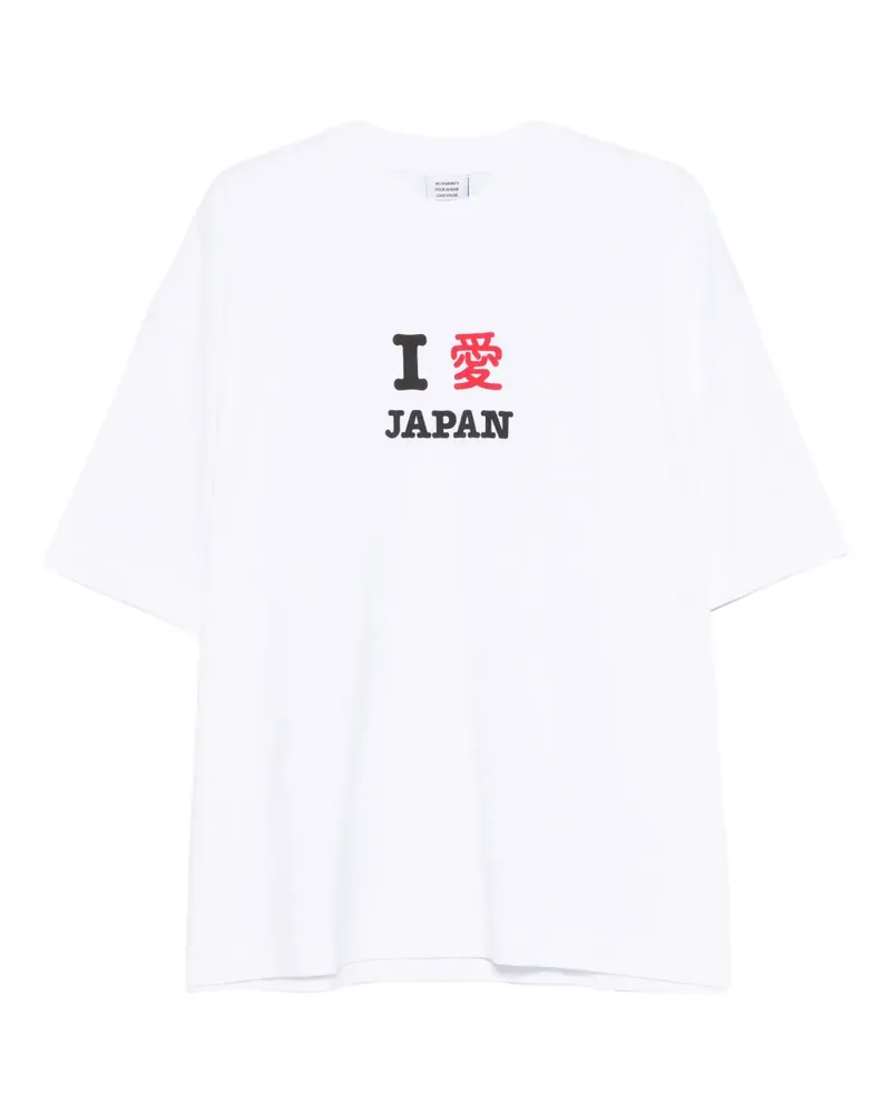 VETEMENTS T-Shirt mit Print - Weiß Weiß