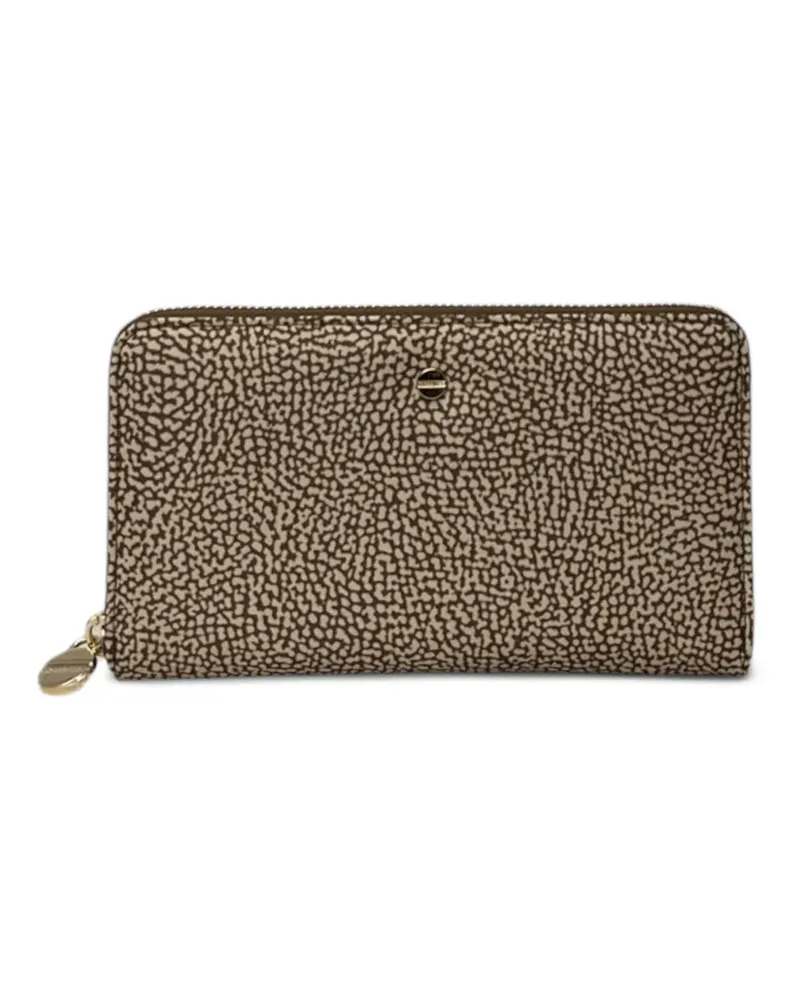 Borbonese printed zip-fastening wallet - Nude Nude