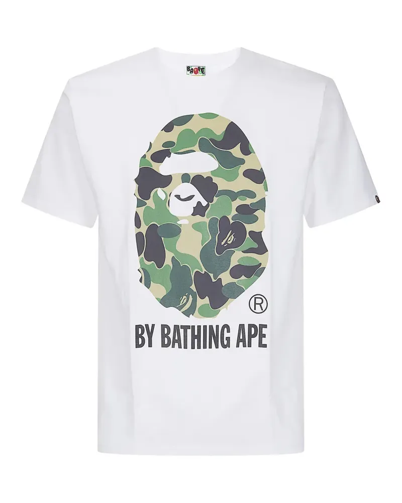 BAPE Abc Camo logo-print T-shirt - Weiß Weiß