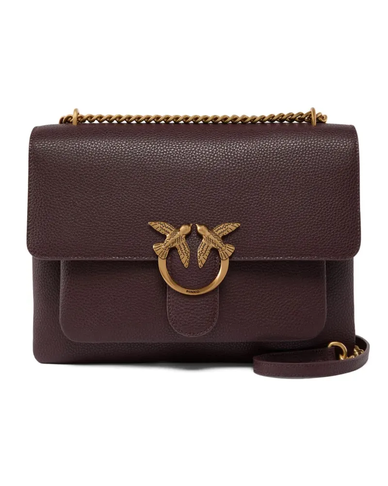 Pinko Love Birds Schultertasche - Braun Braun