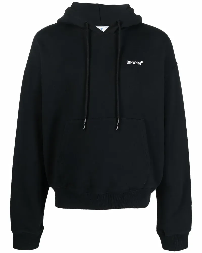 OFF-WHITE Hoodie mit Caravaggio Arrows-Print - Schwarz Schwarz