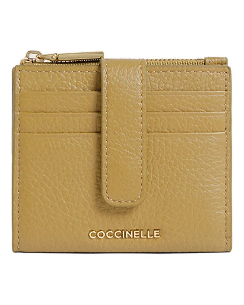 Coccinelle logo-plaque wallet - Nude Nude