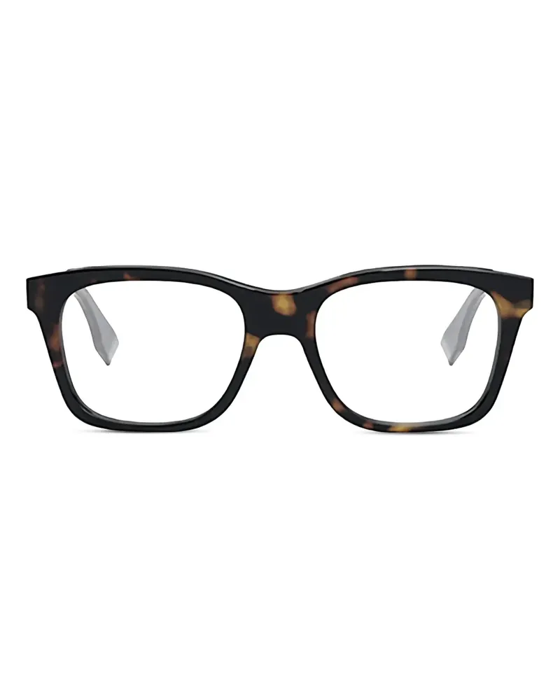 Fendi Brille mit eckigem Gestell - Braun Braun