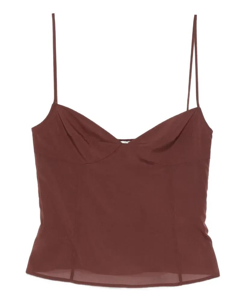 St. Agni Trägerloses Top - Braun Braun
