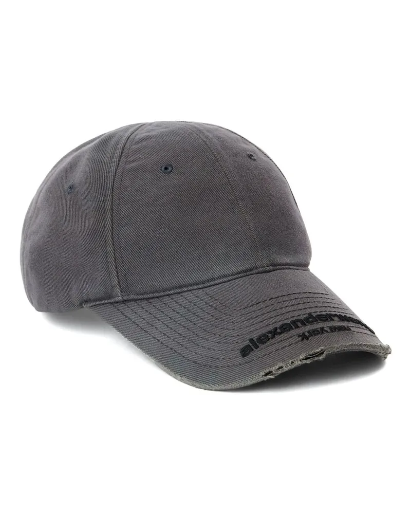 Alexander Wang Baseballkappe im Distressed-Look - Grau Grau