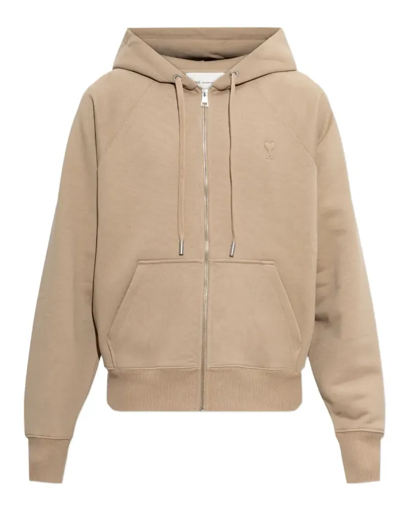 AMI Paris Ami de Coeur Kapuzenjacke - Nude Nude