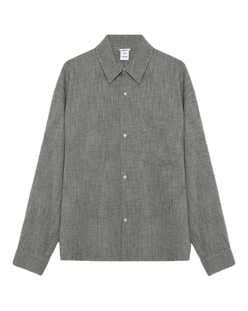 Won Hundred Maza Hemd mit Tasche - Grau Grau