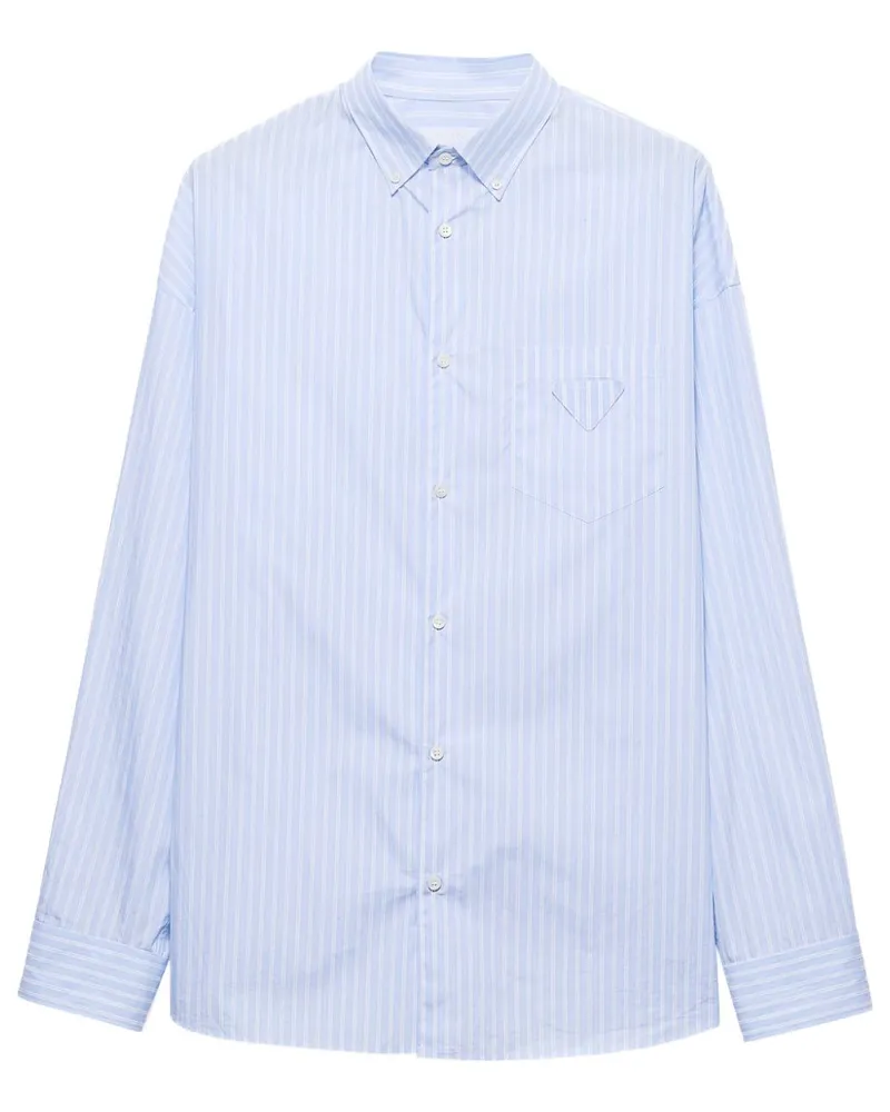 Prada Gestreiftes Hemd - Blau Blau