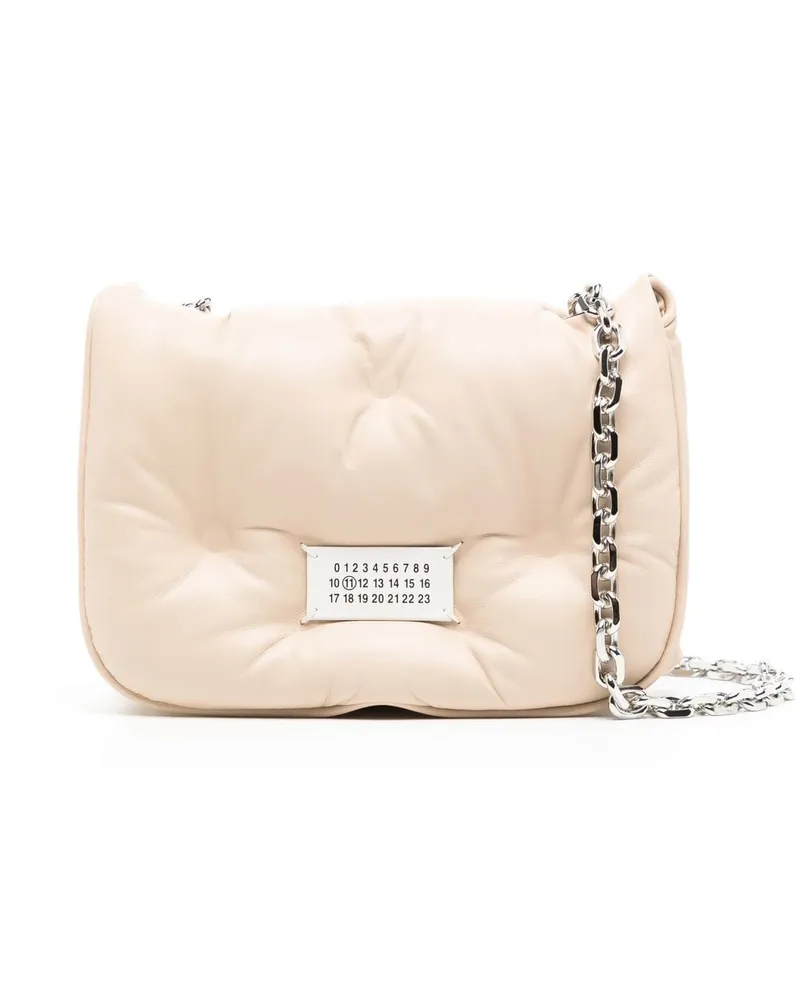Maison Margiela Kleine Glam Slam Flap Schultertasche - Nude Nude